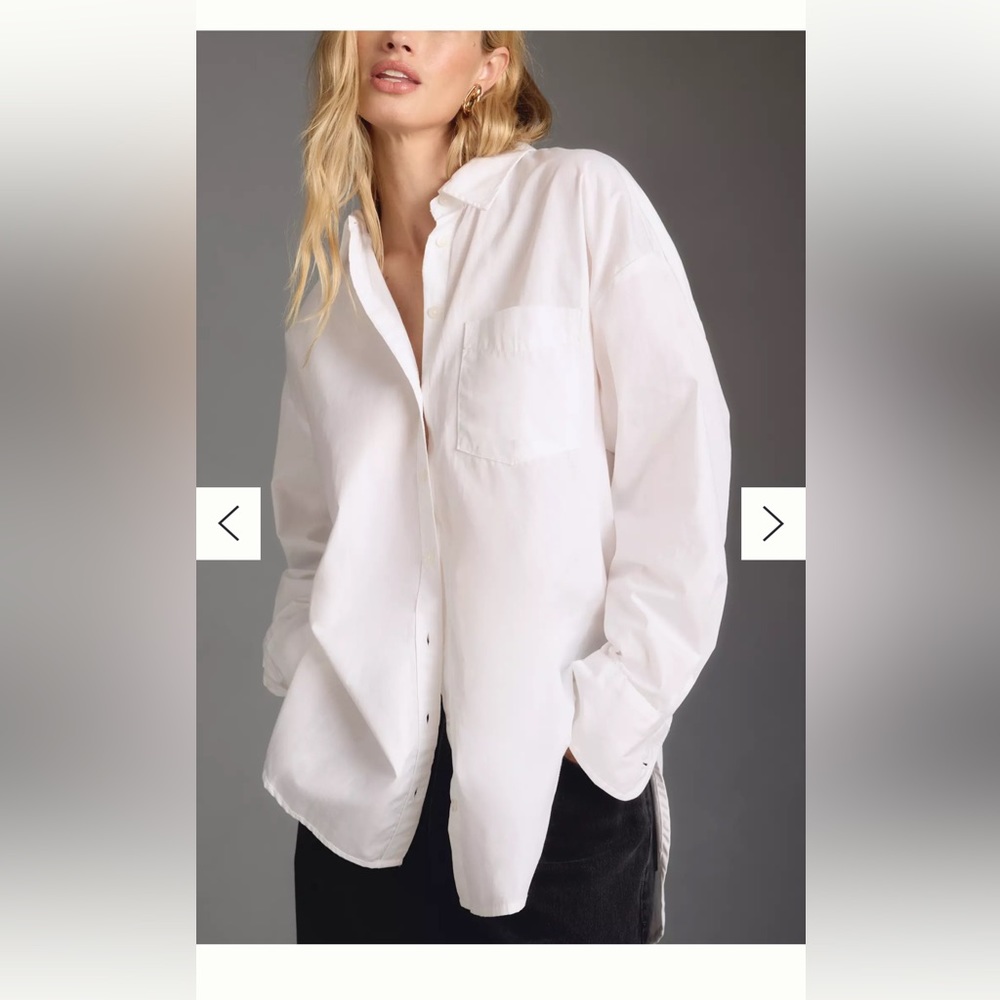 Maeve by Anthro The Bennet Buttondown Shirt NWT SZ M MSRP$120